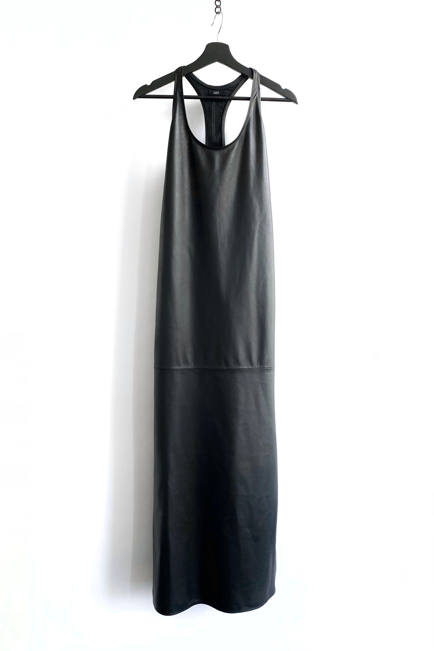 Racer back dress | Leather