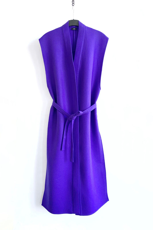 Sleeveless cardigan | Wool