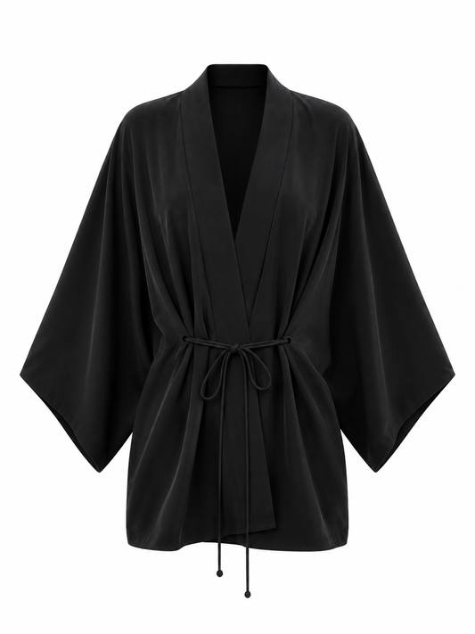 Kimono dress short | Silk