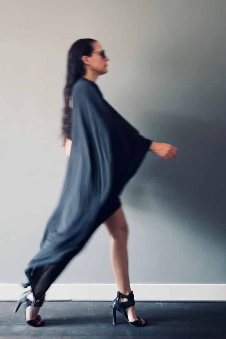 One shoulder dress | Silk