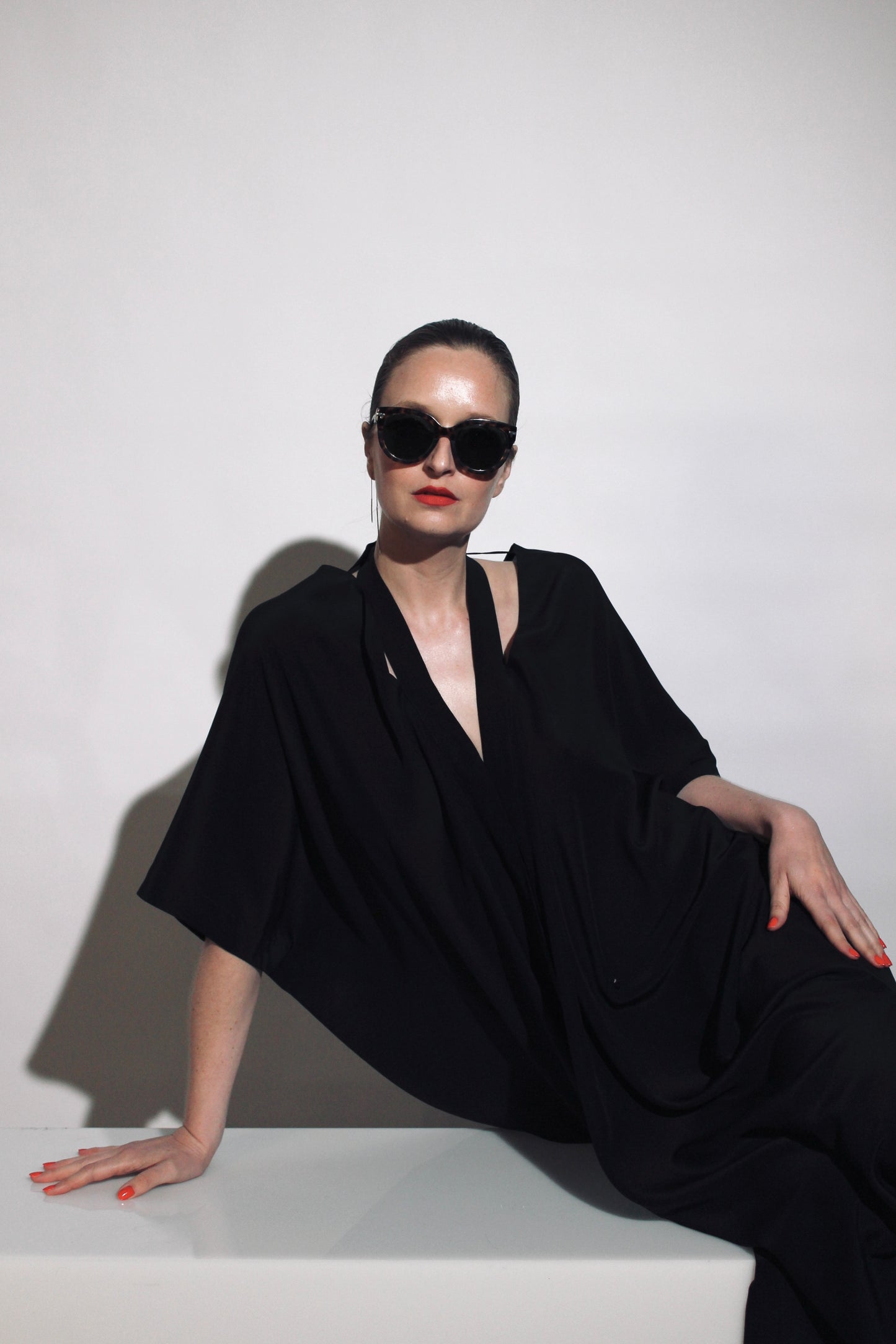 Kaftan with neckstrap | Silk