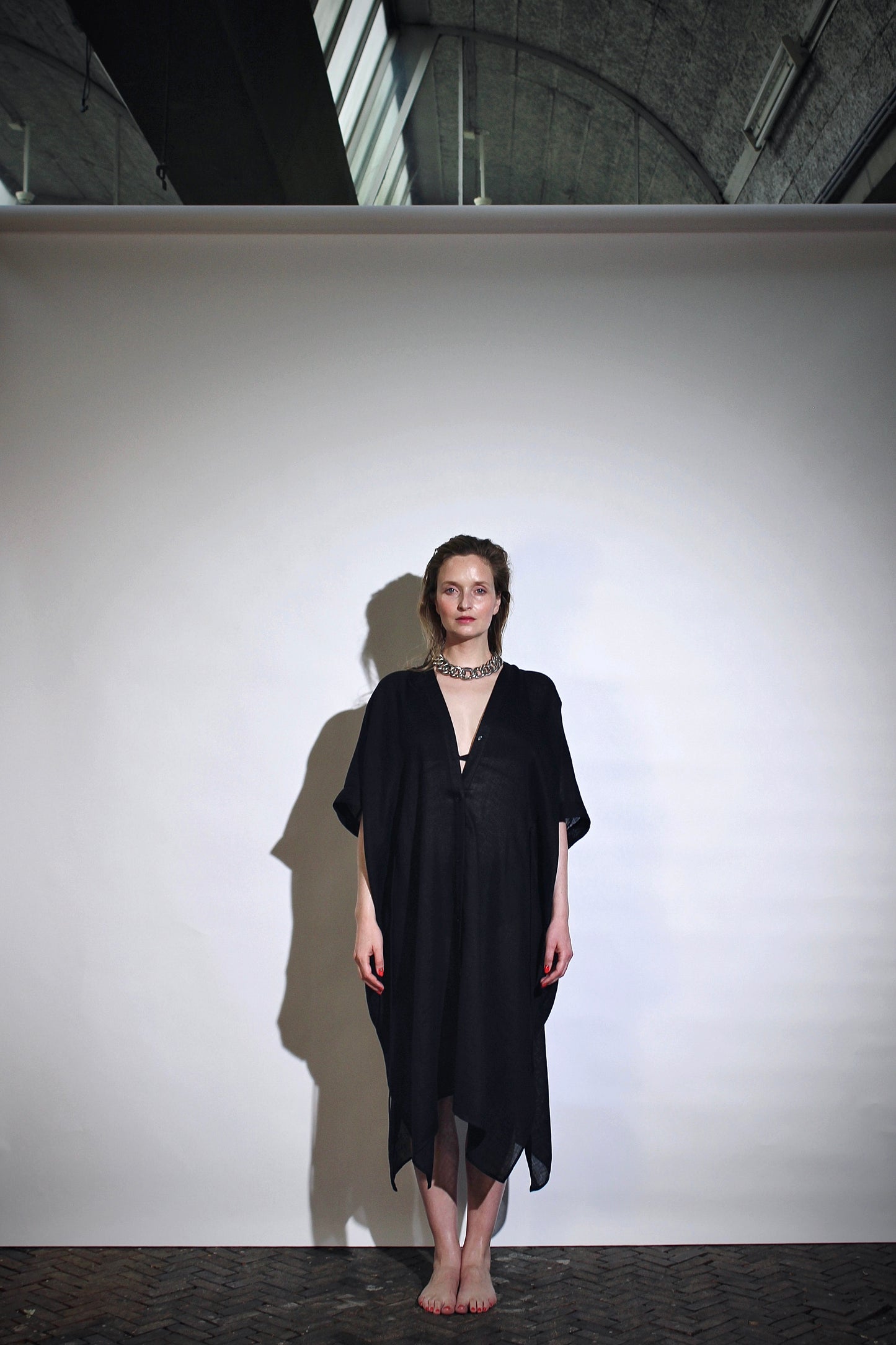 Square kaftan | Linen