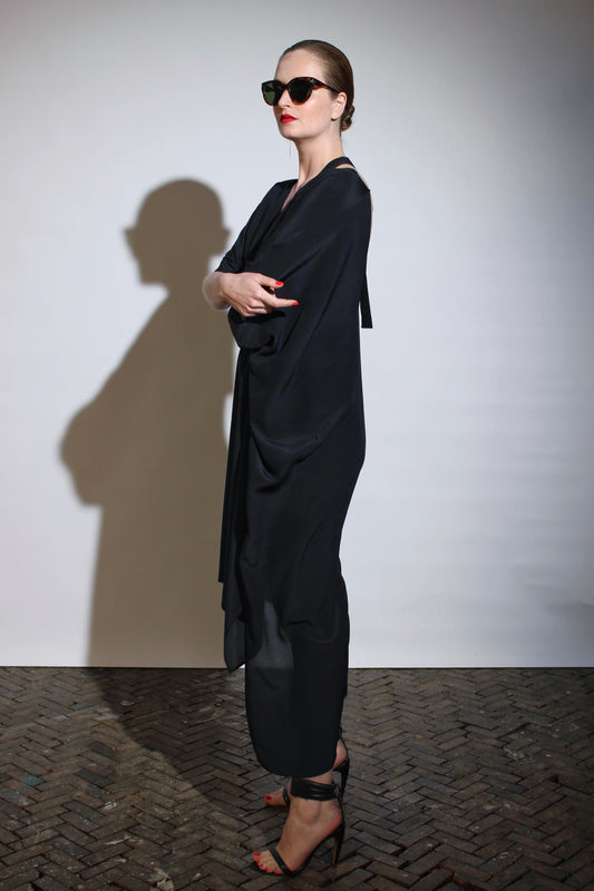 Kaftan with neckstrap | Silk