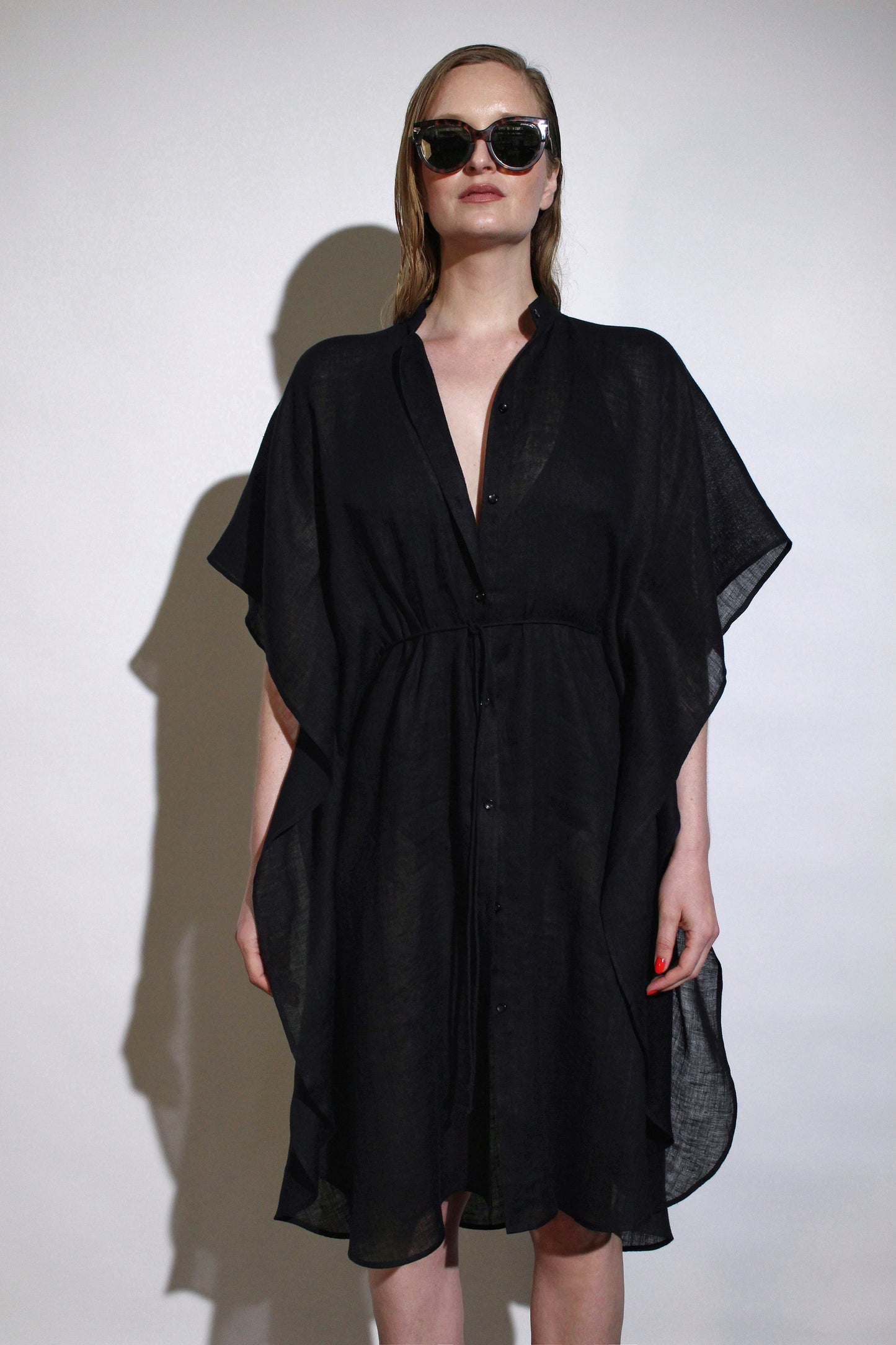 Shirt dress kaftan | Linen