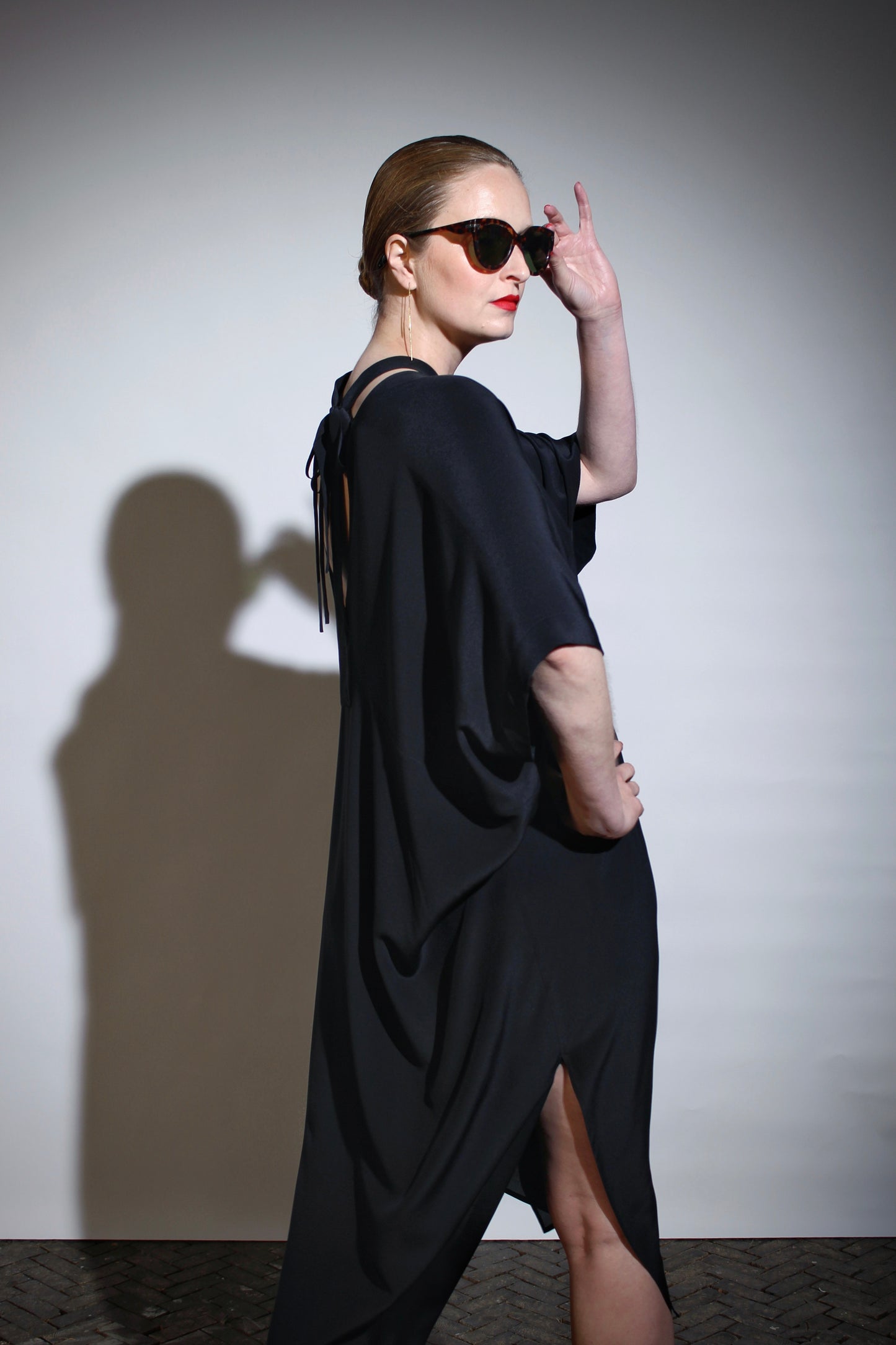 Kaftan with neckstrap | Silk