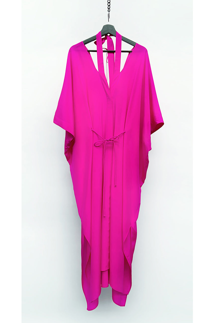 Kaftan with neckstrap | Silk