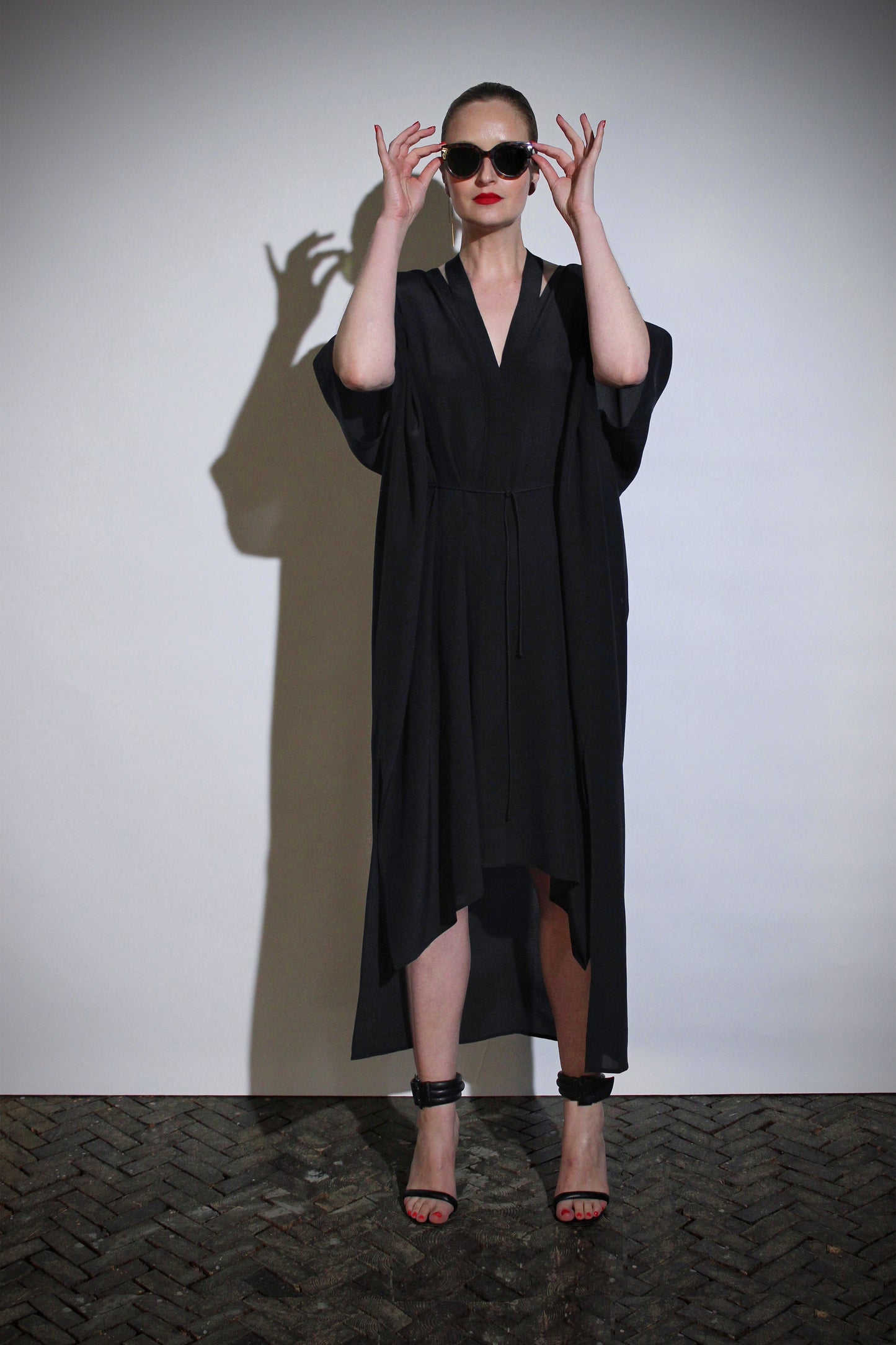 Kaftan with neckstrap | Silk