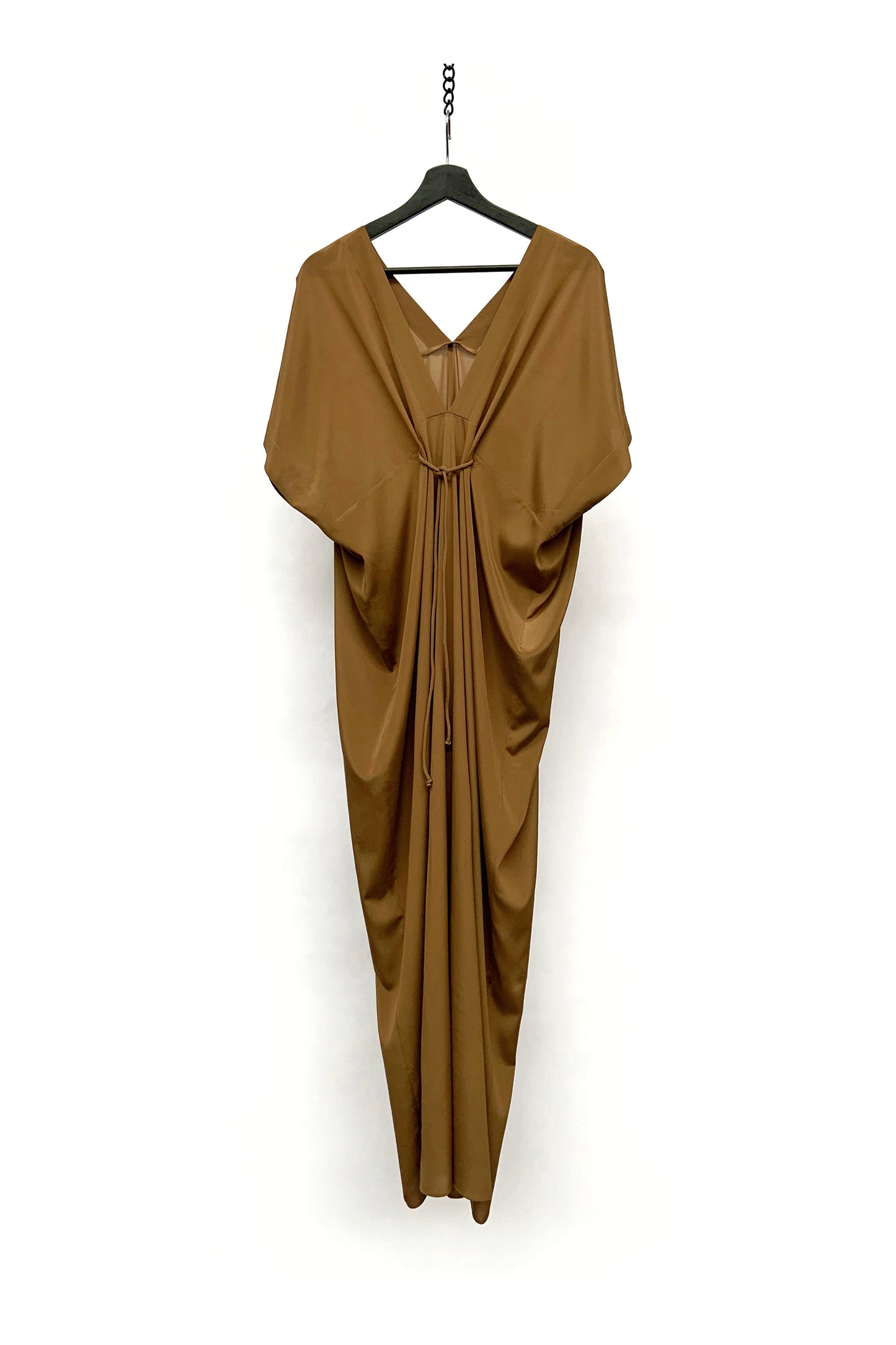 Long deep V kaftan | Silk
