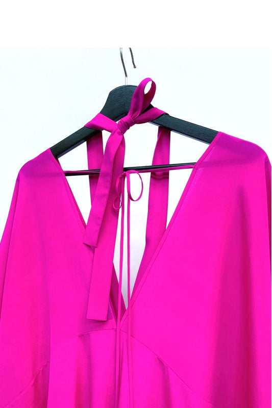 Kaftan with neckstrap | Silk