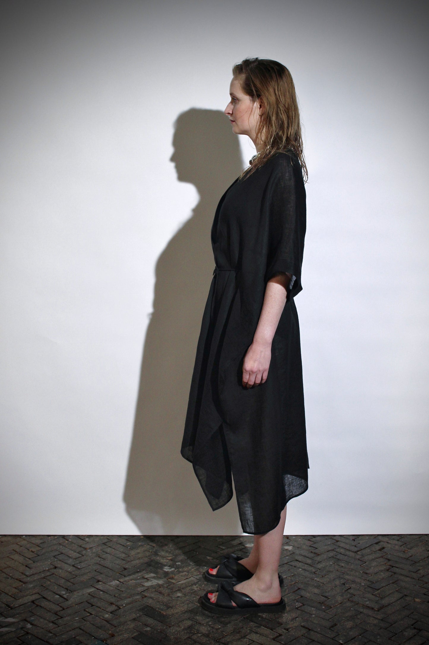Square kaftan | Linen