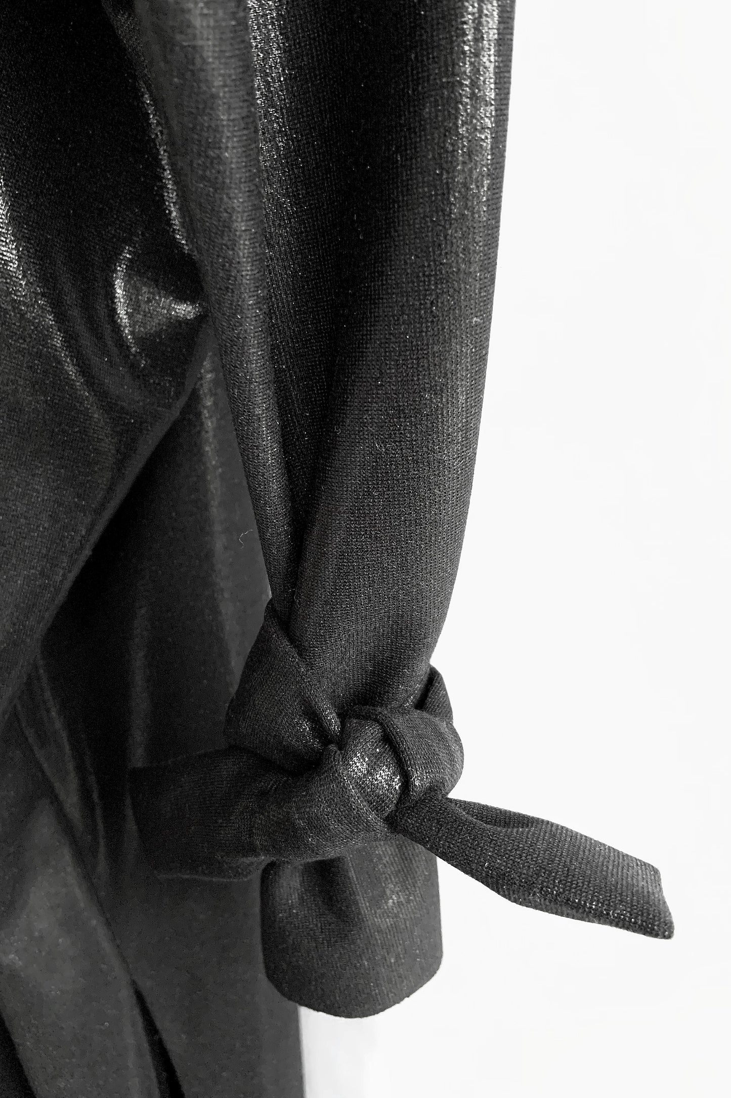 Long sleeve dress | Coated jersey
