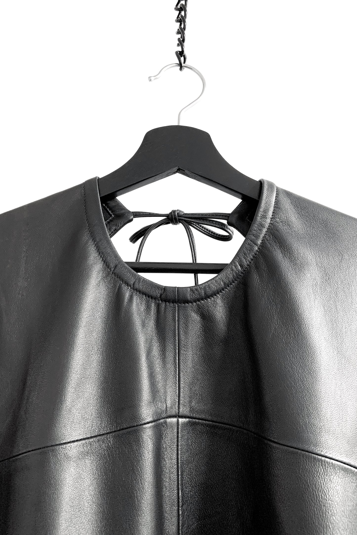 Open back dress | Leather