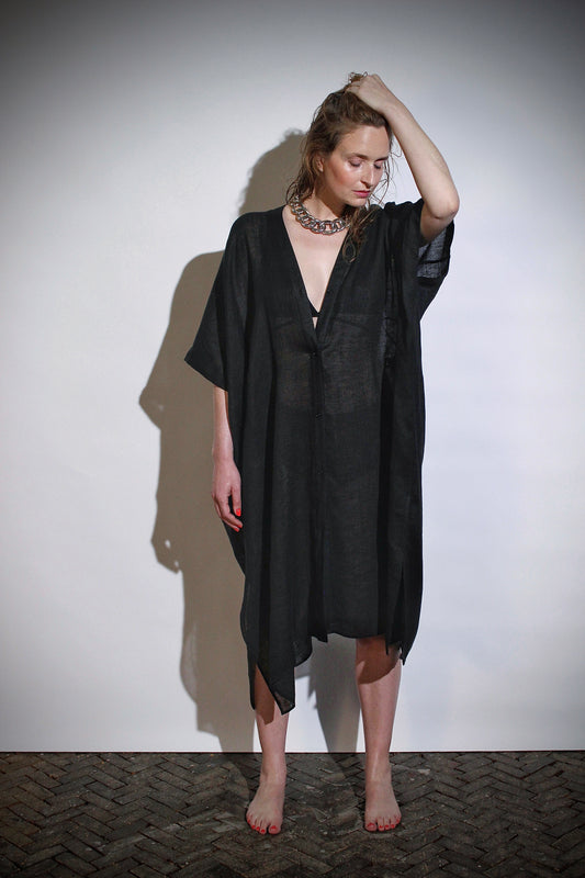 Square kaftan | Linen