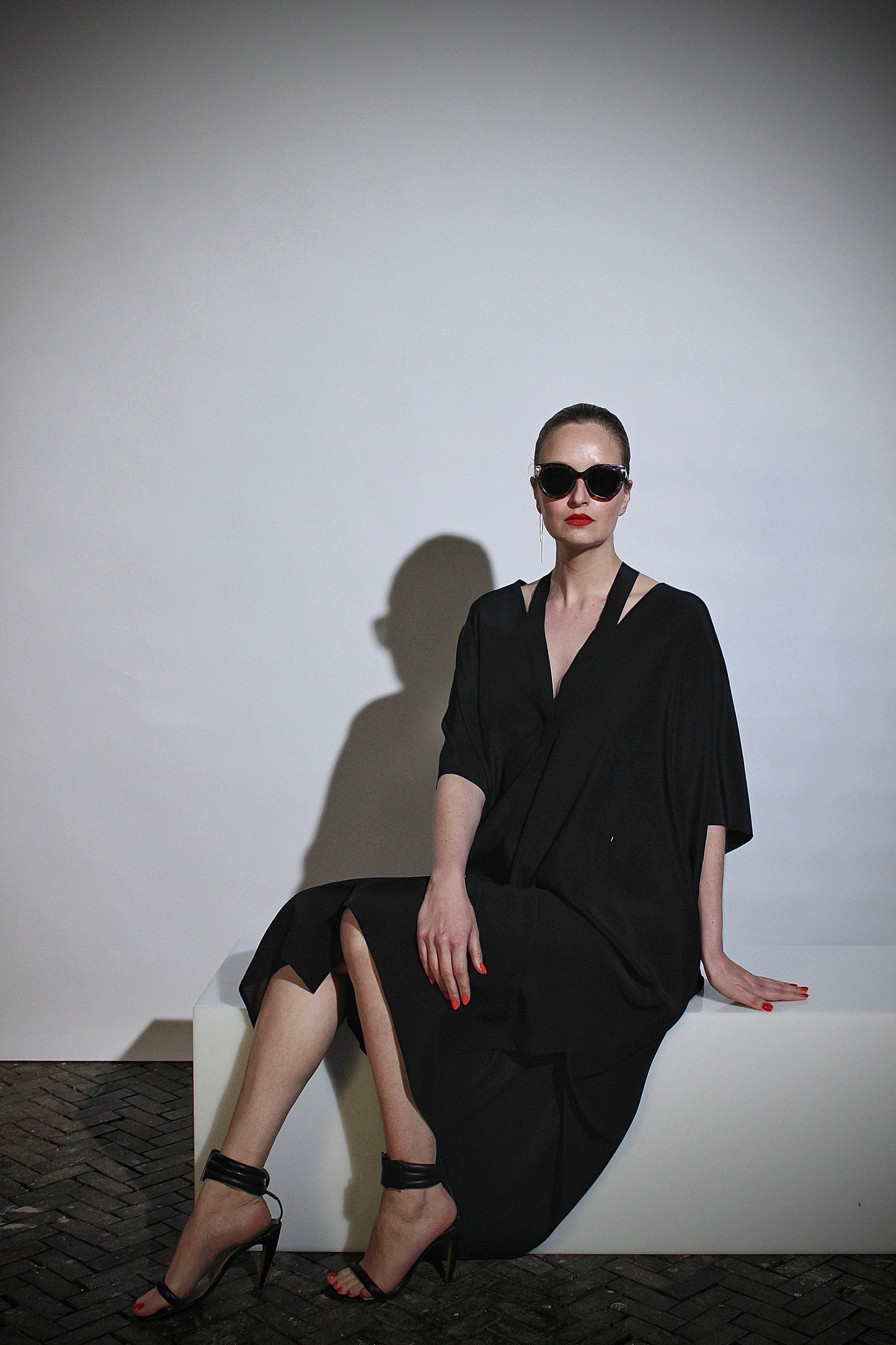Kaftan with neckstrap | Silk