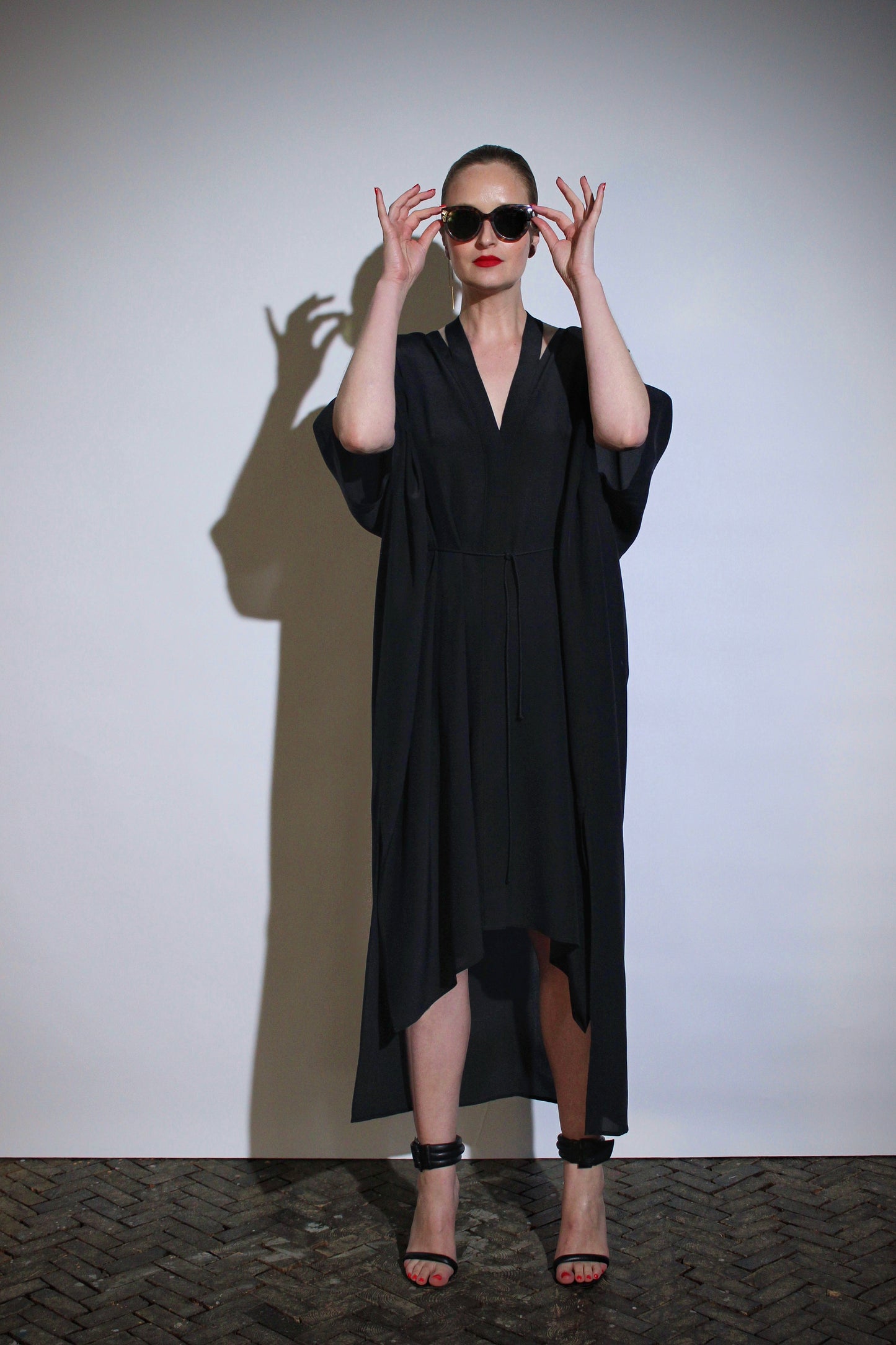 Kaftan with neckstrap | Silk