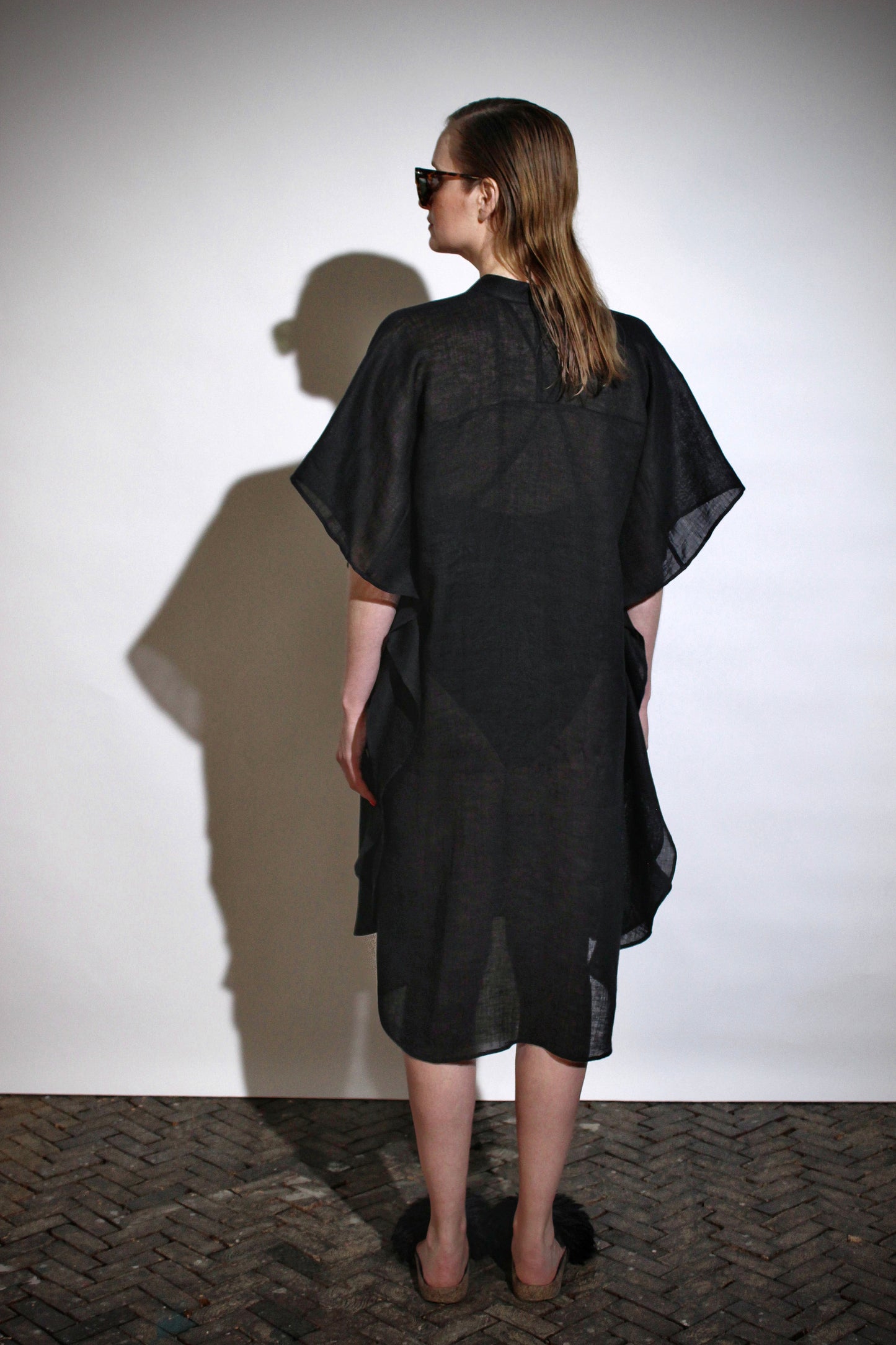 Shirt dress kaftan | Linen