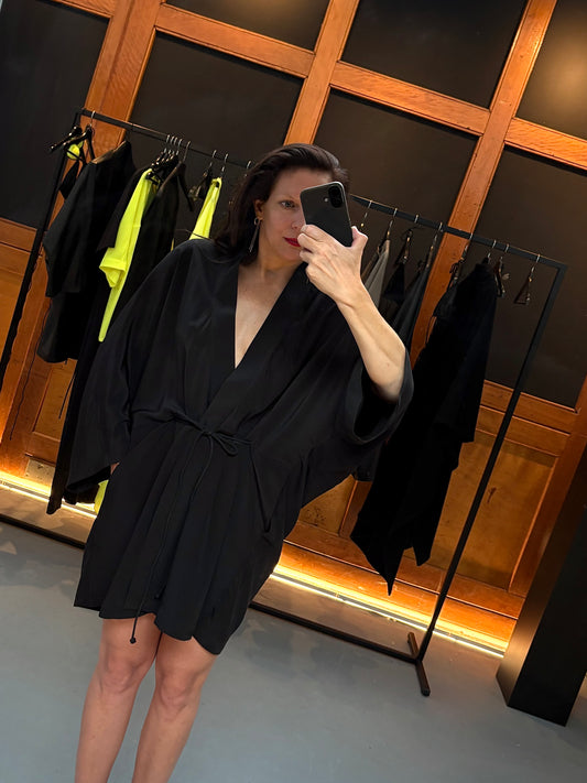 Kimono dress short | Silk