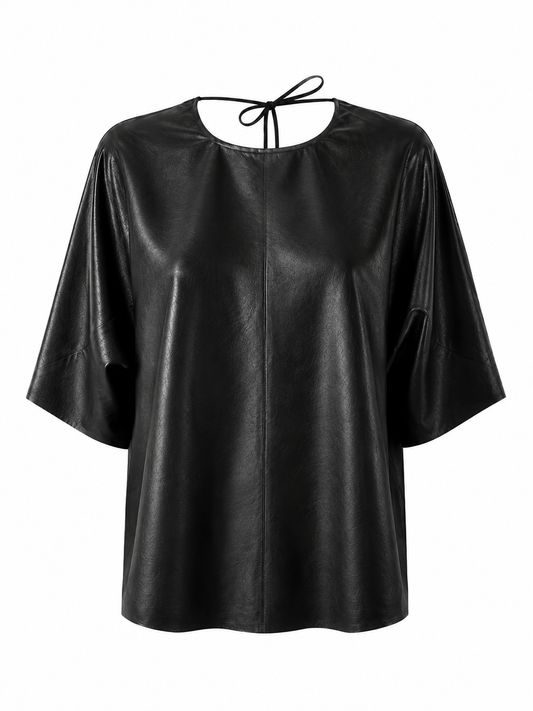 Open back top | Leather