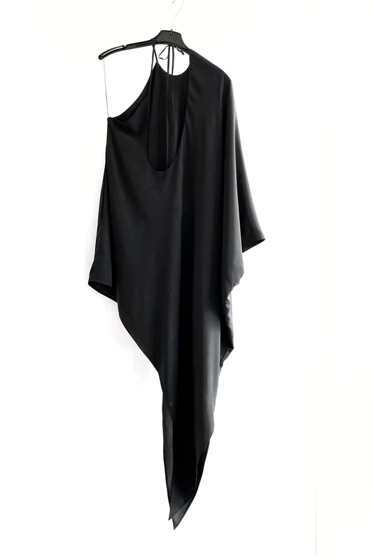 One shoulder dress | Silk