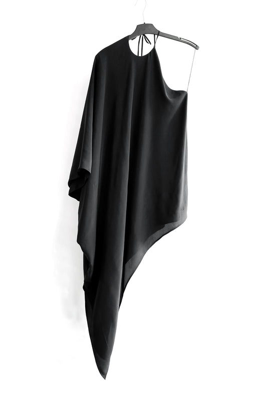 One shoulder dress | Silk