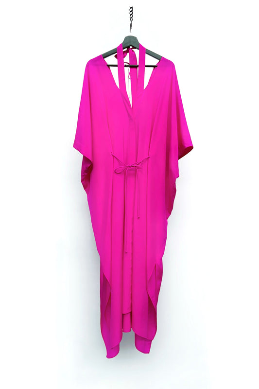 Kaftan with neckstrap | Silk
