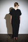 Long deep V kaftan | Silk