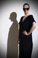 Long deep V kaftan | Silk